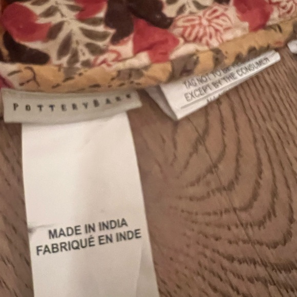 Pottery Barn Vintage boho Floral and Geometric Quilt in Red and Brown VERY RARE - Picture 8 of 9